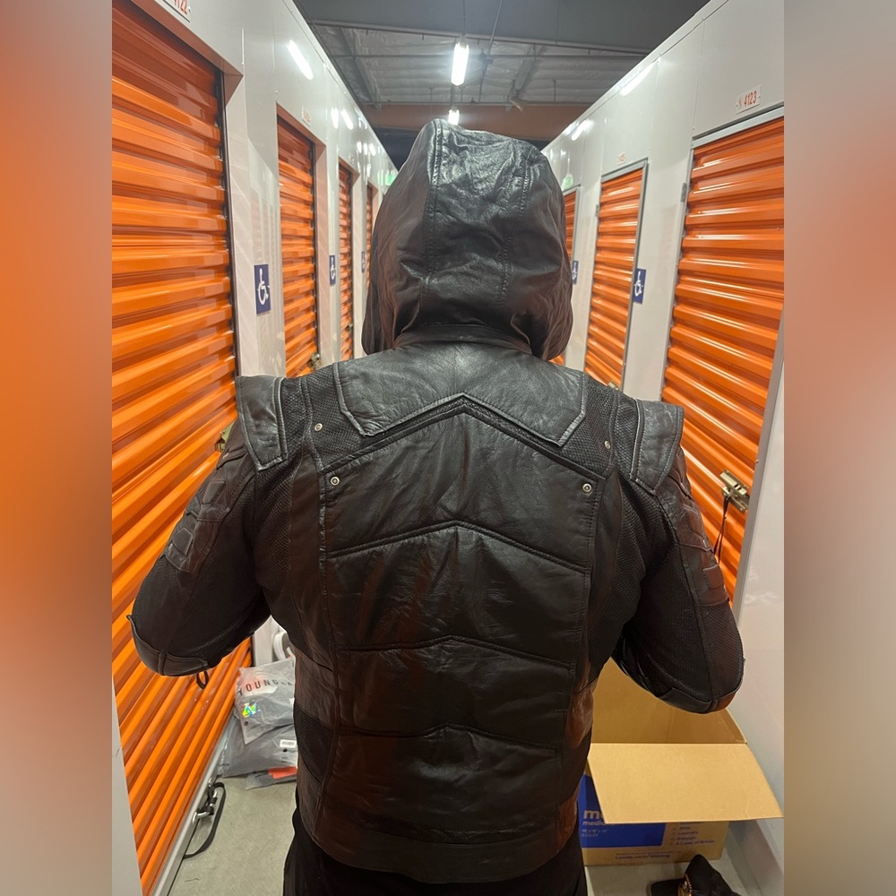 Luca design black leather jacket LIMITED EDITION!!